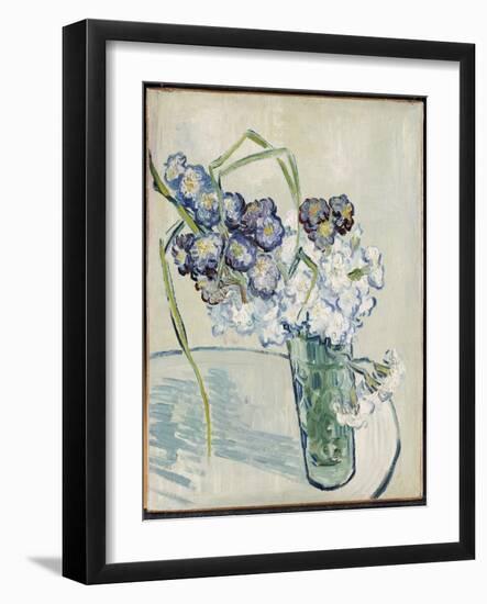 Still Life, Vase of Carnations, June 1890-Vincent van Gogh-Framed Giclee Print