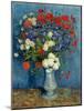 Still Life: Vase with Cornflowers and Poppies, 1887-Vincent van Gogh-Mounted Premium Giclee Print