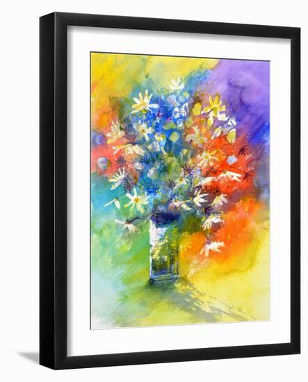 Still Life Watercolor-Pol Ledent-Framed Art Print