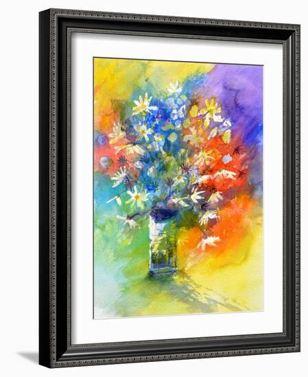 Still Life Watercolor-Pol Ledent-Framed Art Print