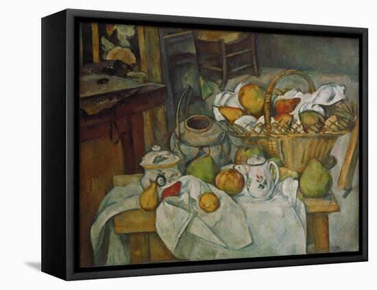 Still Life with a Basket of Fruit, 1888/90-Paul Cézanne-Framed Premier Image Canvas