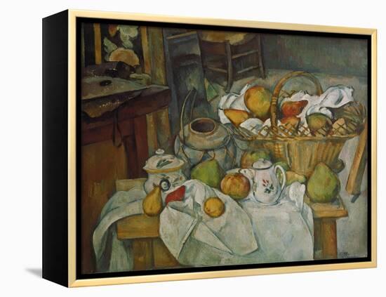 Still Life with a Basket of Fruit, 1888/90-Paul Cézanne-Framed Premier Image Canvas