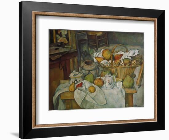 Still Life with a Basket of Fruit, 1888/90-Paul Cézanne-Framed Giclee Print