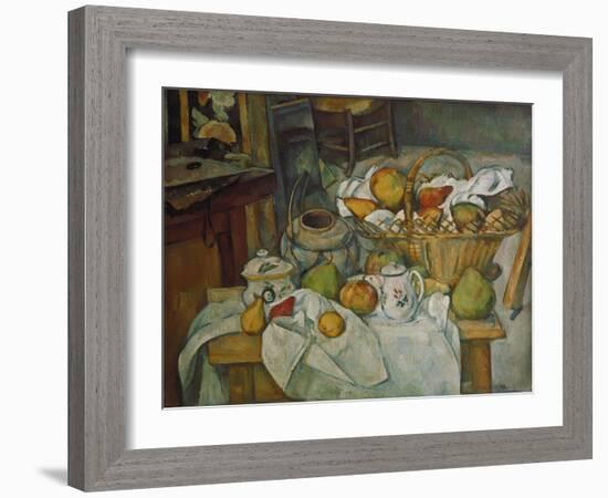 Still Life with a Basket of Fruit, 1888/90-Paul Cézanne-Framed Giclee Print