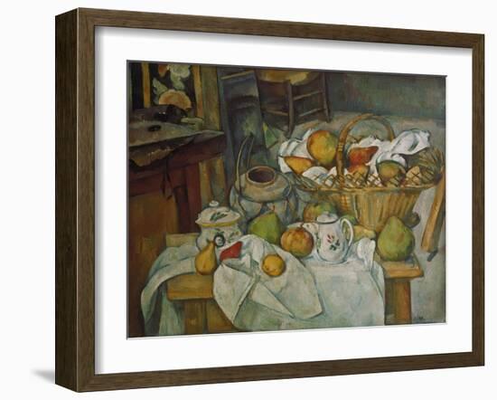 Still Life with a Basket of Fruit, 1888/90-Paul Cézanne-Framed Giclee Print