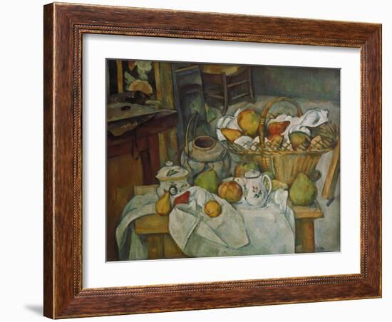 Still Life with a Basket of Fruit, 1888/90-Paul Cézanne-Framed Giclee Print