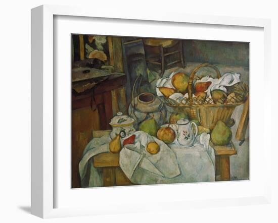 Still Life with a Basket of Fruit, 1888/90-Paul Cézanne-Framed Giclee Print