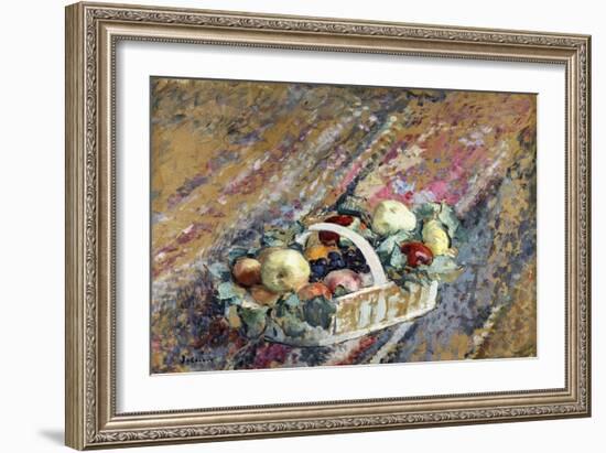 Still Life with a Basket of Fruit; Nature Morte Au Panier De Fruits-Henri Lebasque-Framed Giclee Print