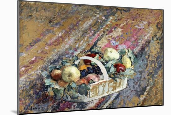 Still Life with a Basket of Fruit; Nature Morte Au Panier De Fruits-Henri Lebasque-Mounted Giclee Print