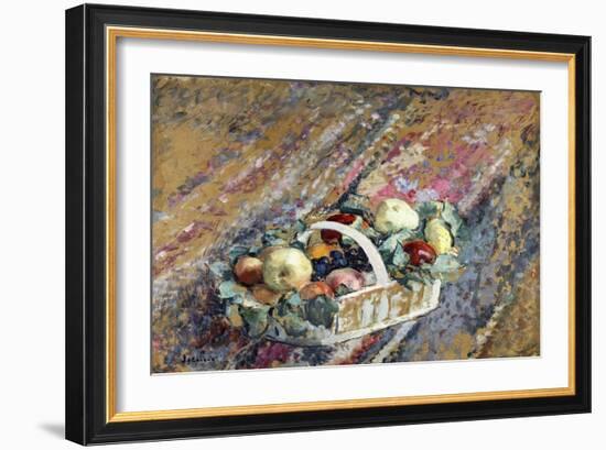 Still Life with a Basket of Fruit; Nature Morte Au Panier De Fruits-Henri Lebasque-Framed Giclee Print