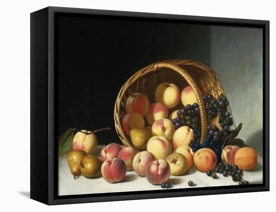 Still Life with a Basket of Fruit-Soren Emil Carlsen-Framed Premier Image Canvas