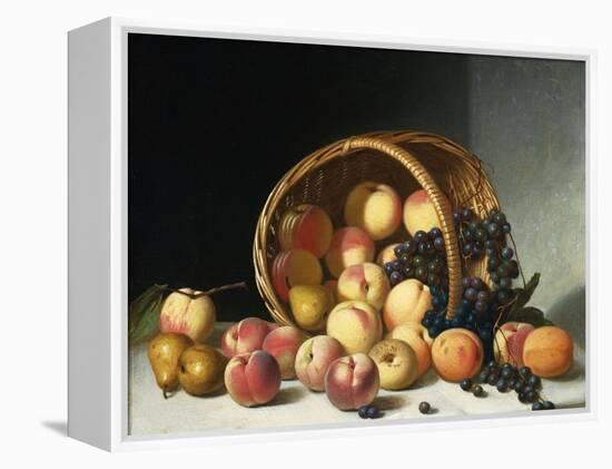 Still Life with a Basket of Fruit-Soren Emil Carlsen-Framed Premier Image Canvas