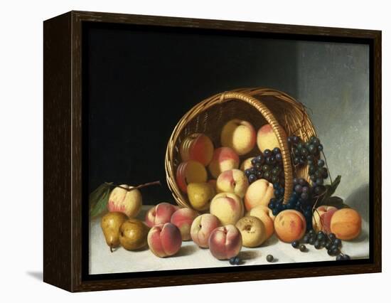 Still Life with a Basket of Fruit-Soren Emil Carlsen-Framed Premier Image Canvas