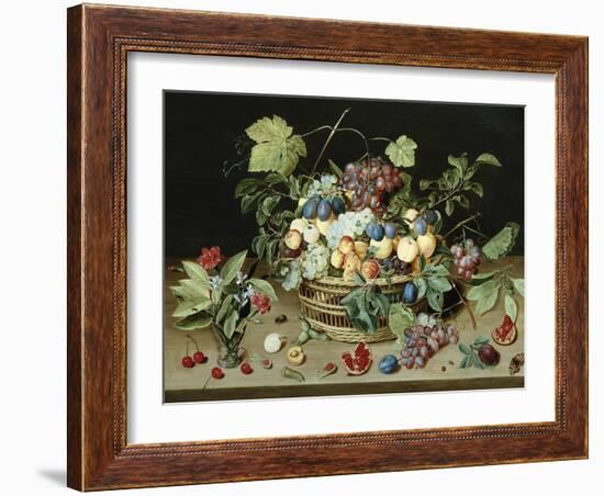 Still Life with a Basket of Fruit-Isaac Soreau-Framed Giclee Print