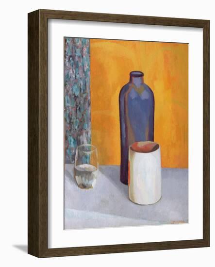 Still Life with a Blue Bottle, 1917-Roger Eliot Fry-Framed Giclee Print