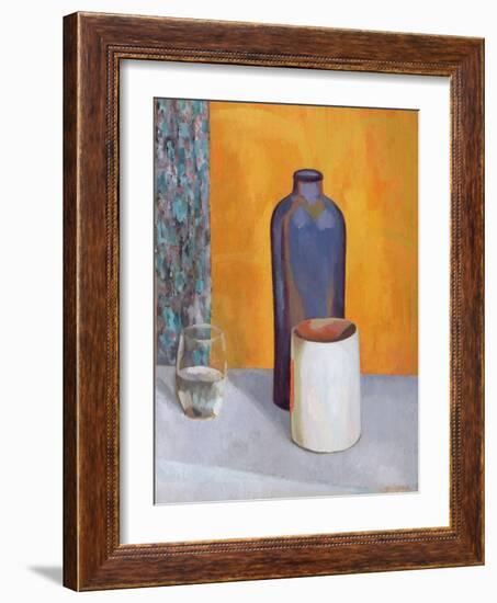 Still Life with a Blue Bottle, 1917-Roger Eliot Fry-Framed Giclee Print