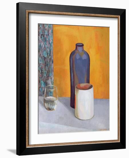 Still Life with a Blue Bottle, 1917-Roger Eliot Fry-Framed Giclee Print