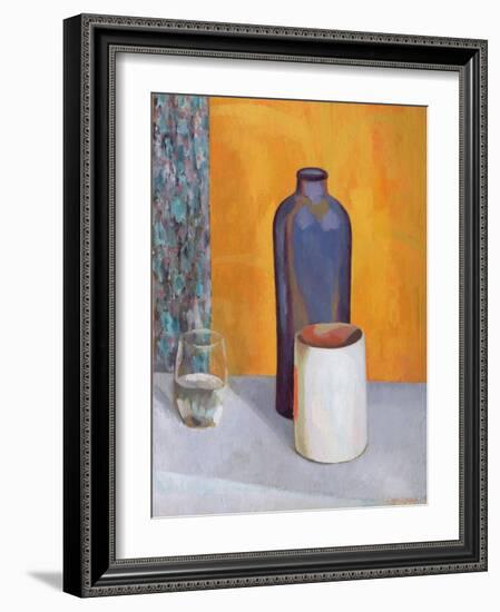 Still Life with a Blue Bottle, 1917-Roger Eliot Fry-Framed Giclee Print