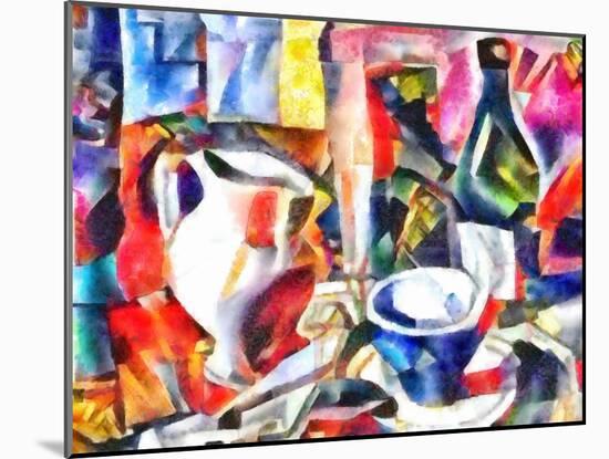 still life with a bottle,2017-Alex Caminker-Mounted Giclee Print