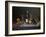 Still Life with a Bottle of Champagne and Two Glasses, with Various Fruit-null-Framed Giclee Print