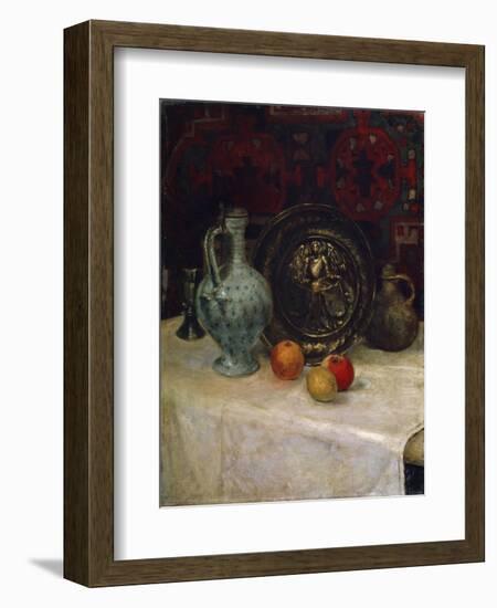 Still Life with a Brass Plate, Late 19th or Early 20th Century-Paula Modersohn-Becker-Framed Giclee Print