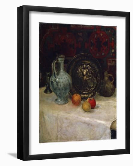 Still Life with a Brass Plate, Late 19th or Early 20th Century-Paula Modersohn-Becker-Framed Giclee Print