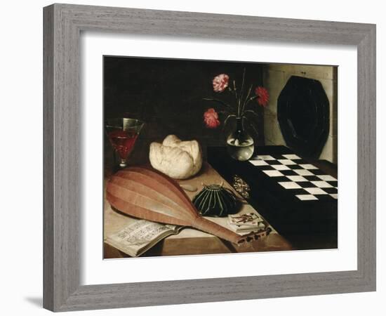 Still Life with a Chess-Lubin Baugin-Framed Giclee Print