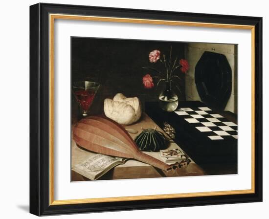 Still Life with a Chess-Lubin Baugin-Framed Giclee Print