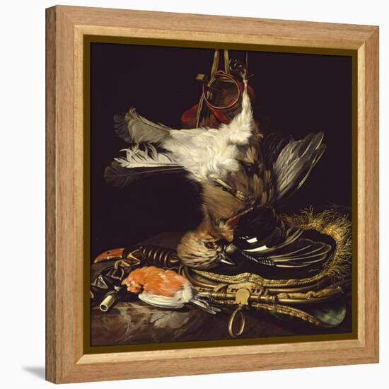 Still Life with a Dead Jay-Willem van Aelst-Framed Premier Image Canvas