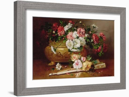 Still Life with a Fan-Eugene Henri Cauchois-Framed Giclee Print