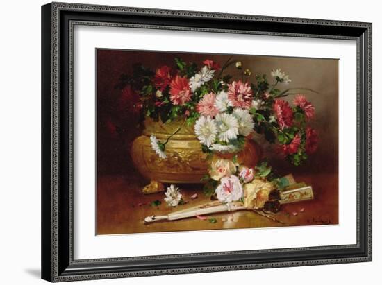 Still Life with a Fan-Eugene Henri Cauchois-Framed Giclee Print