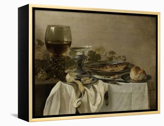 Still Life with a Fish, 1647-Pieter Claesz-Framed Premier Image Canvas