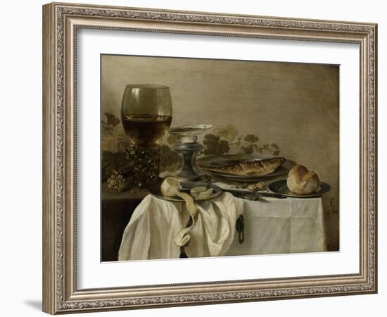 Still Life with a Fish, 1647-Pieter Claesz-Framed Giclee Print