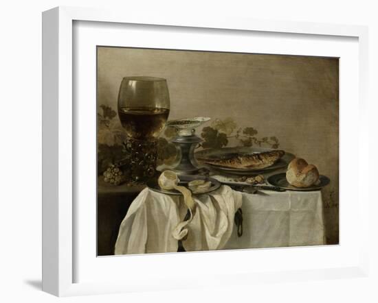 Still Life with a Fish-Pieter Claesz-Framed Art Print