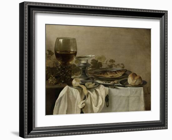 Still Life with a Fish-Pieter Claesz-Framed Art Print