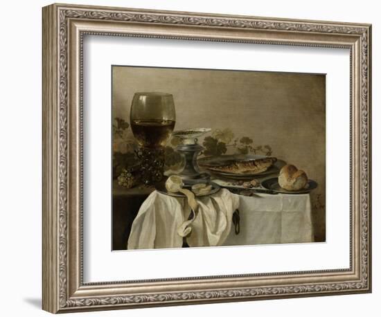 Still Life with a Fish-Pieter Claesz-Framed Art Print