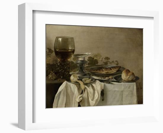 Still Life with a Fish-Pieter Claesz-Framed Art Print