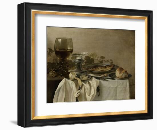 Still Life with a Fish-Pieter Claesz-Framed Art Print