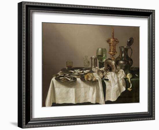 Still Life with a Gilt Cup-Willem Claesz Heda-Framed Art Print