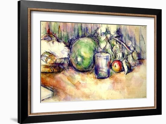 Still Life with a Glass, 1902-06-Paul Cézanne-Framed Giclee Print