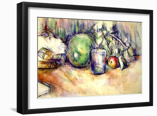 Still Life with a Glass, 1902-06-Paul Cézanne-Framed Giclee Print