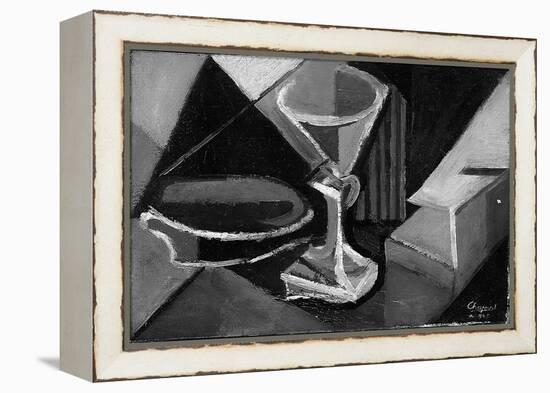 Still Life with a Glass, 1945 (Oil on Canvas)-Youla Chapoval-Framed Premier Image Canvas