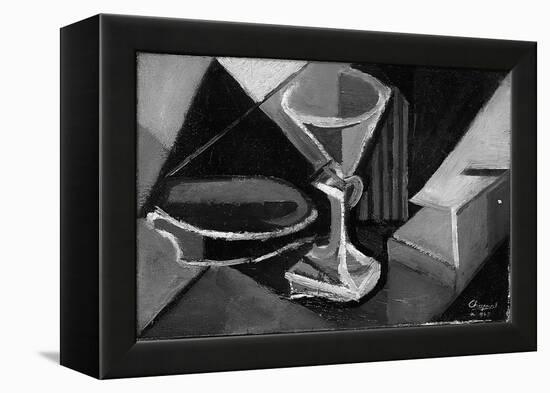 Still Life with a Glass, 1945 (Oil on Canvas)-Youla Chapoval-Framed Premier Image Canvas