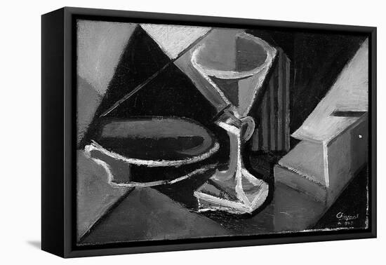 Still Life with a Glass, 1945 (Oil on Canvas)-Youla Chapoval-Framed Premier Image Canvas