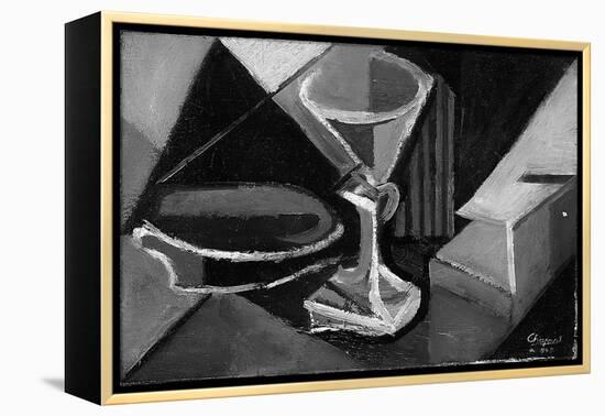 Still Life with a Glass, 1945 (Oil on Canvas)-Youla Chapoval-Framed Premier Image Canvas