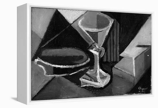Still Life with a Glass, 1945 (Oil on Canvas)-Youla Chapoval-Framed Premier Image Canvas