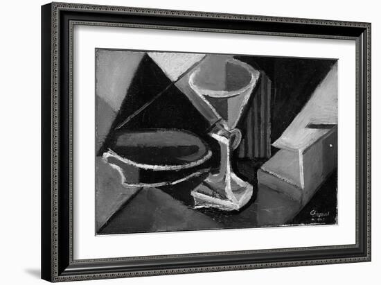 Still Life with a Glass, 1945 (Oil on Canvas)-Youla Chapoval-Framed Giclee Print