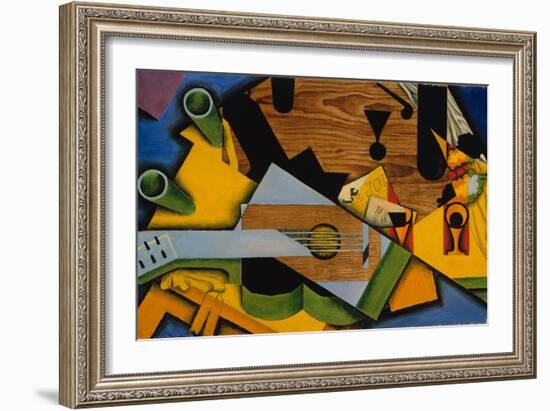 Still Life with a Guitar, 1913-Juan Gris-Framed Giclee Print