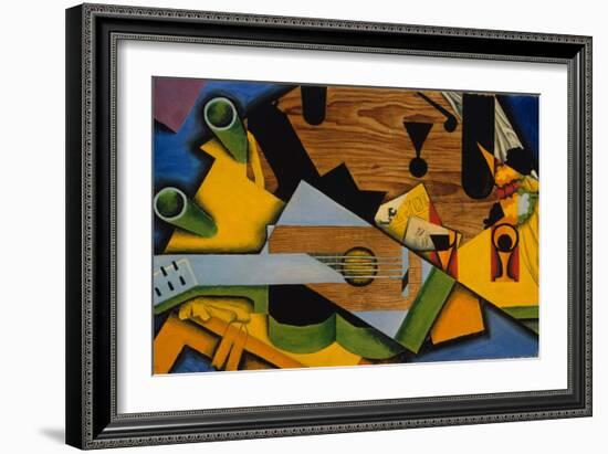 Still Life with a Guitar, 1913-Juan Gris-Framed Giclee Print