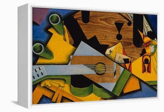 Still Life with a Guitar, 1913-Juan Gris-Framed Premier Image Canvas